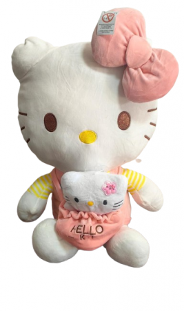 Jucarii din Plus - Mascote din Plus(3 ani +) - Jucarie de Plus Hello Kitty cu mini Kitty 60 cm