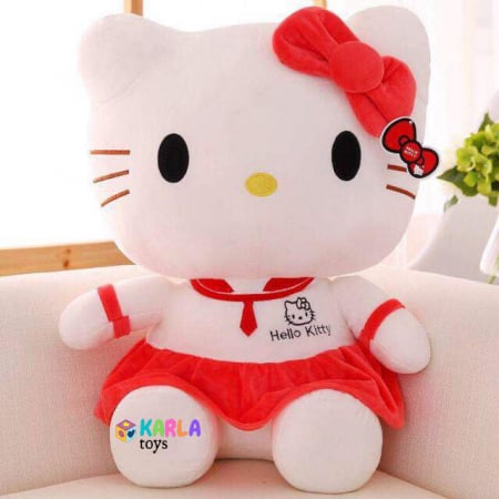 Jucarii din Plus - Mascote din Plus(3 ani +) - Jucarie de plus Pisicuta Hello Kitty  70 cm Jumbo