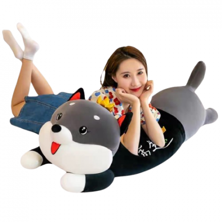 Jucarii din Plus - Mascote din Plus(3 ani +) - Jucarie de Plus Perna Lup 120 cm
