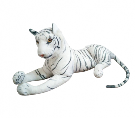 Jucarii din Plus - Mascote din Plus(3 ani +) - Jucarie de Plus Tigru Alb – 70 cm