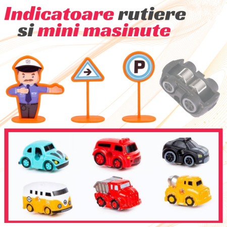 Set Parcare Interactiva cu Lift Automat, 6 masinute si piste spiralate, sunete lumini [3]