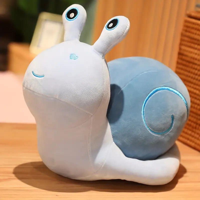 Jucarii din Plus - Mascote din Plus(3 ani +) - Jucarie din Plus Melc Albastru 20 cm
