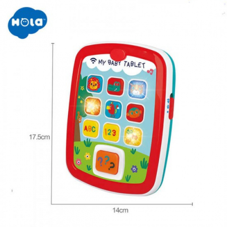 Jucarie interactiva cu Lumini si sunete Prima mea Tableta Hola toys [5]