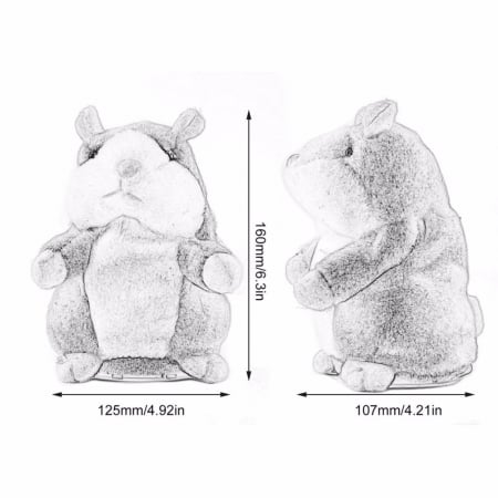 Hamsterul Vorbitor Jucarie interactiva de plus [3]