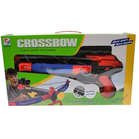 Pusti, Pistoale, Arcuri de jucarie - Jucărie pentru Copii: Arbaletă cu Ventuze Crossbow"