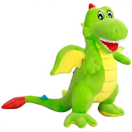 Jucarii desene animate( 3 ani +) - Jucarie Plus Mascota Dinozaur T-REX cu Aripi