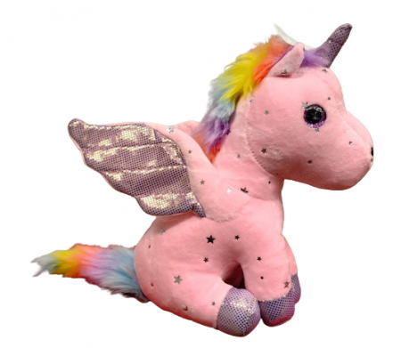 Jucarie plus Unicorn cu Ochi sclipitori si Coama Curcubeu [1]