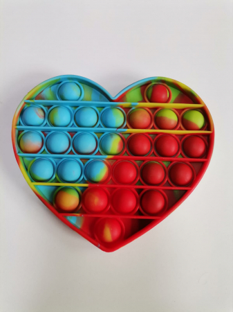 Jucarie Senzoriala Antistres Pop It Inima cu bila [1]