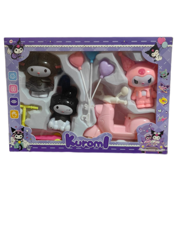 Papusi -Casute- Masute infrumusetare ( 3 ani +) - Set Figurine Sanrio – Kuromi, My Melody, Cinnamoroll, Pompompurin