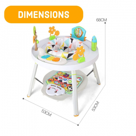 Jumper pentru Bebelusi cu Scaun Rotativ, Centru de Joaca  Interactiv  Muzica si Lumina [10]