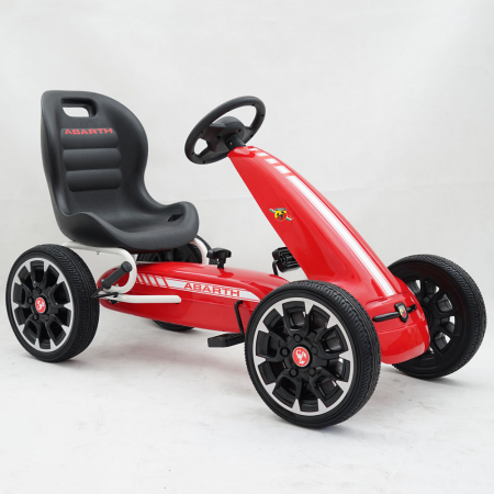 ATV-uri  Electrice copii - Kart cu Pedale Abarth pentru copii cu roti din Spuma EVA