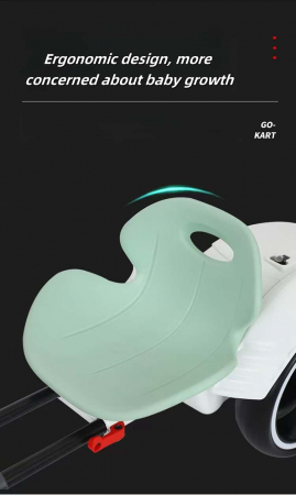 Kart Electric 12V Pliabil Copii Lumina LED  Albastru [3]