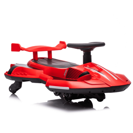 Masinute electrice - Kart Electric Drift 12V pentru Copii cu Lumini LED, Muzica Bluetooth, Rotire 360° Rosu