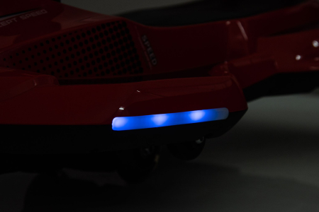 Kart Electric Drift 12V pentru Copii cu Lumini LED, Muzica Bluetooth, Rotire 360° Rosu [3]