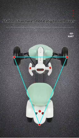 Kart Electric Pliabil 6V cu Functii si USB Rosu [5]