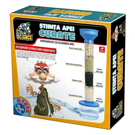 Jocuri educative (3 ani +) - Kit stiintific expermient de purificarea apei