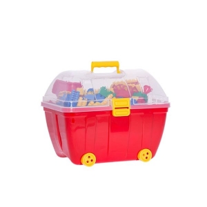 Jocuri creative (3 ani +) - Set Cutie tip troler Cuburi de construit Hemar 180 piese  k2