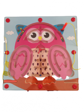 Labirint magnetic in forma de Animale Joc din lemn magnetic [1]