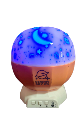 Camera copilului - Lampa de Veghe Copii cu Proiectie Stele si Luna, USB si Baterii