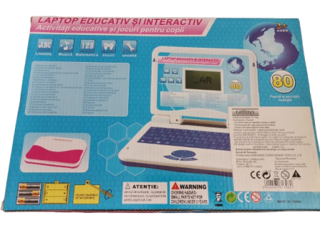 Laptop Albastru Educativ Interactiv Copii 80 Activitati, ABC Muzica Mate [1]
