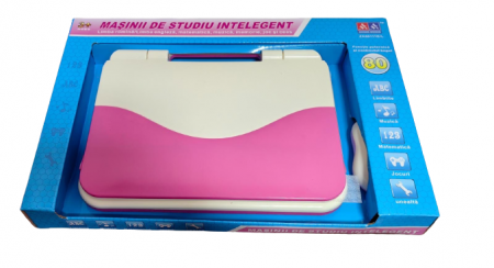 Laptop Interactiv in Limba Romana  pentru Copii cu 40 de Activitatii  Roz [1]