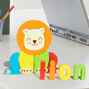 Set 2 Puzzle Educational din Lemn 3D Imagini cuvinte in Engleza. [3]