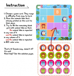 Joc de Logica Copii - Joc pentru Copii Animal Sudoku [3]
