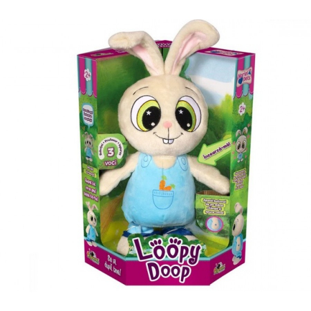 Jucarii din Plus - Mascote din Plus(3 ani +) - Jucarie de Plus Interactiva Iepurasul Loopy Doop