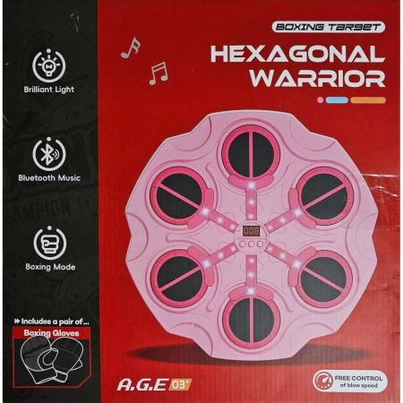 Maaina de Box Inteligenta cu Muzica si Bluetooth Roz – Montare pe Perete, LED [2]