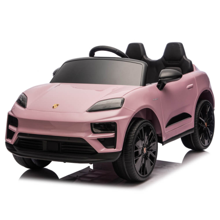 Masinute electrice 12V - Masinuta Electrica Copii Porsche Macan Turbo Roz 12V, Telecomanda, EVA