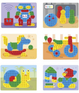 Set Mozaic Magic Pegs 160 piese - Set Creativ Magic Pegs [2]