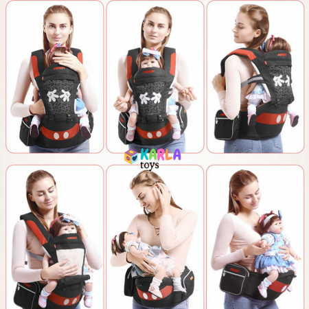 Marsupiu Bebe 2 in 1 cu scaunel Mickey sau Minnie Mouse [1]