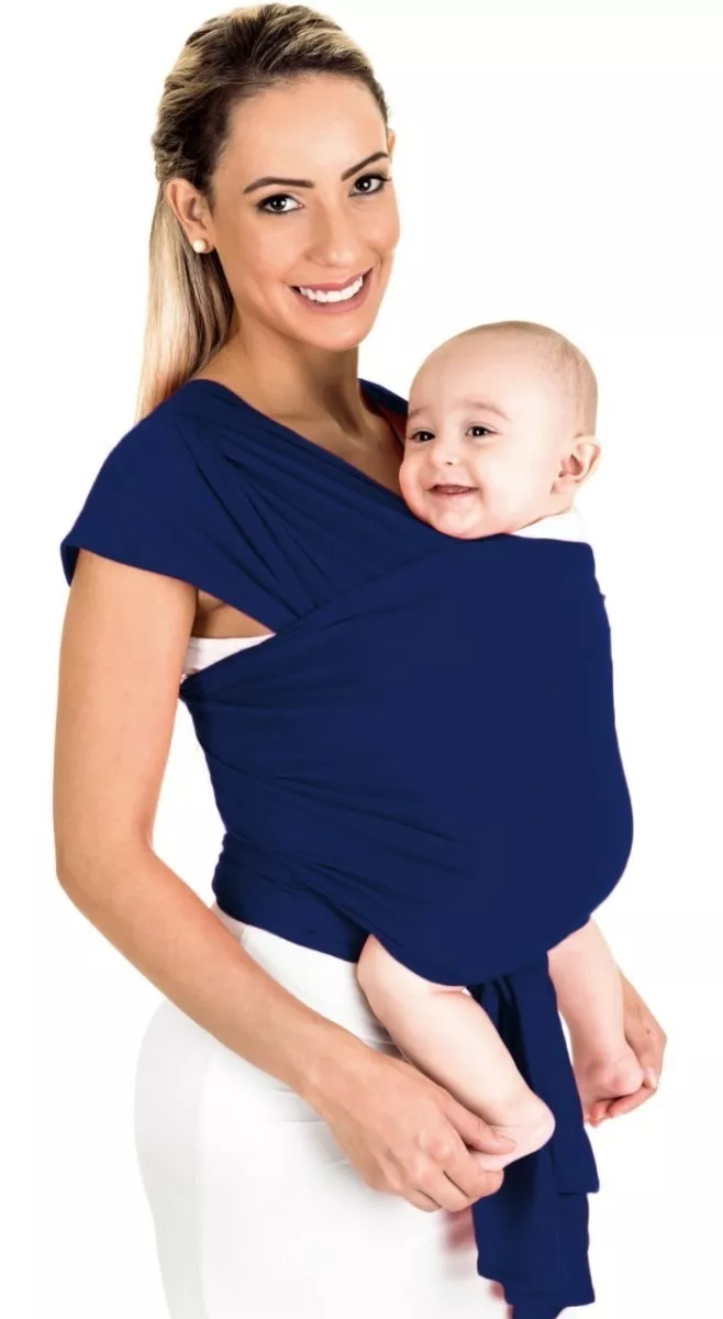 Marsupii bebelusi - Marsupiu Elastic pentru Bebelusi Bleumarin - Wrap Ergonomic