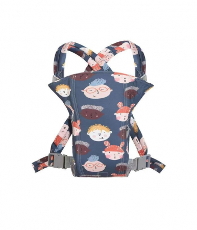 Marsupii bebelusi - Marsupiu pentru bebelusi, ergonomic din bumbac, copii, bleumarin