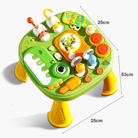 Masa de Activitati 3 in 1 pentru Bebelusi – Busy Board cu Dinozaur [5]