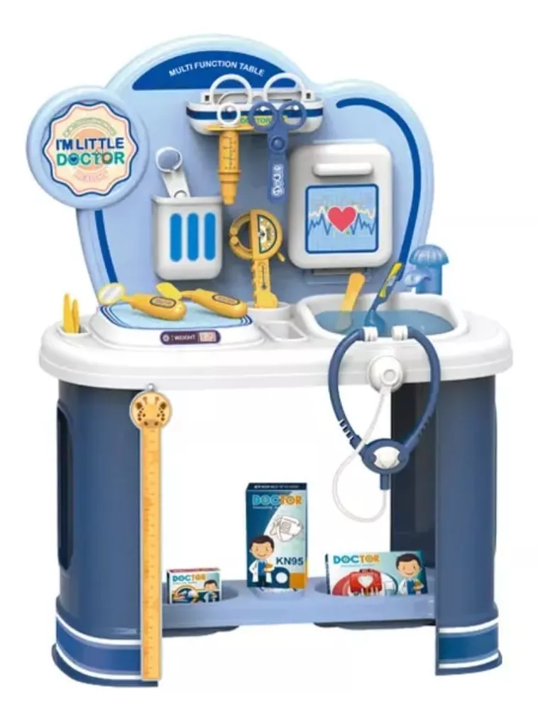 Set scule - Truse doctor copii ( 3 ani +) - Masa Jucarie de Doctor cu Accesorii I'M Little Doctor