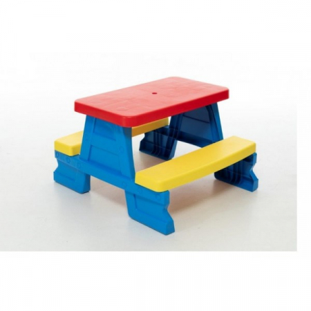 Jucării exterior - Masa Picnic Copii Albastra – Plastic Rezistent Interior Exterior