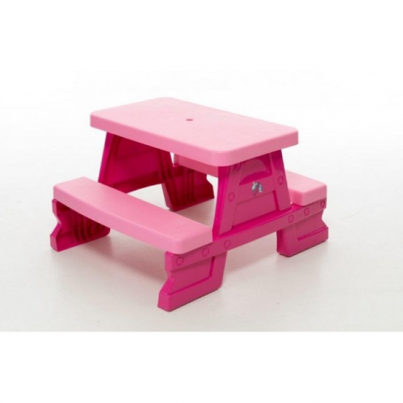 Jucării exterior - Masa Picnic Copii Roz – Plastic Rezistent Interior Exterior