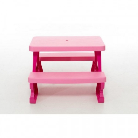 Masa Picnic Copii Roz – Plastic Rezistent Interior Exterior [3]