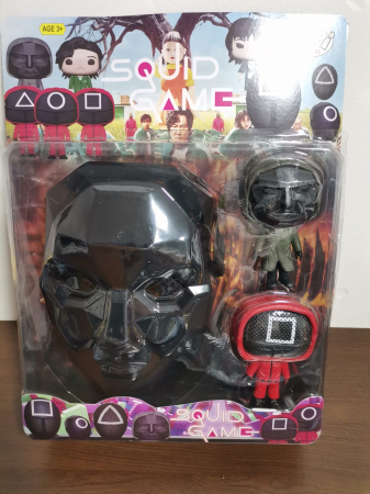 Cadouri - Articole de sezon - Masca Halloween Squid Game Jocul Calamarului si Figurine POP Funko