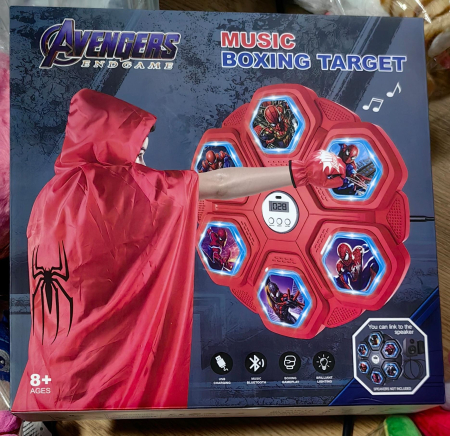 Jucarii exterior - Masina de Box Inteligenta cu Muzica si Bluetooth Negru– Montare pe Perete, LED