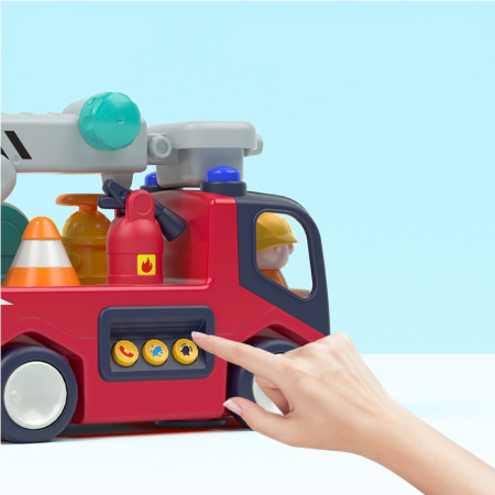 Masina de Pompieri cu sunete si lumini Hola Toys [4]