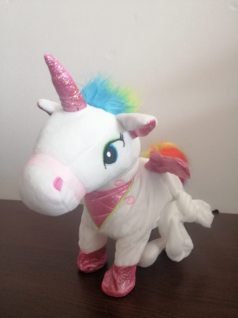 Jucarie de plus Interactiva Unicorn Curcubeu cu lumini si muzica [1]