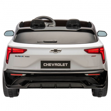 Masinuta Electrica Chevrolet Blazer 2 locuri 12V Roti din Spuma Alba [3]