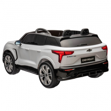 Masinuta Electrica Chevrolet Blazer 2 locuri 12V Roti din Spuma Alba [1]