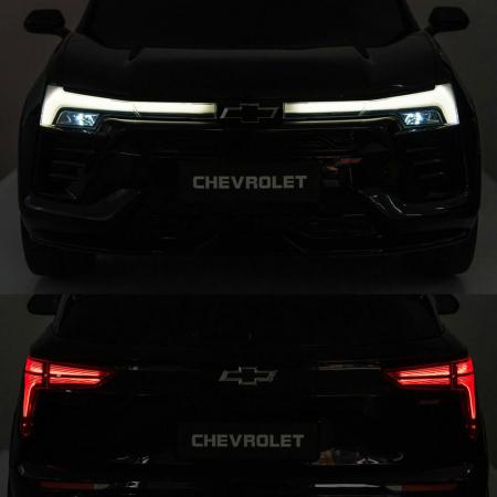 Masinuta Electrica Chevrolet Blazer 2 locuri 12V Roti din Spuma Gri [4]