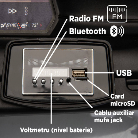 Masinuta Electrica Chevrolet Blazer 2 locuri 12V Roti din Spuma Roz [6]