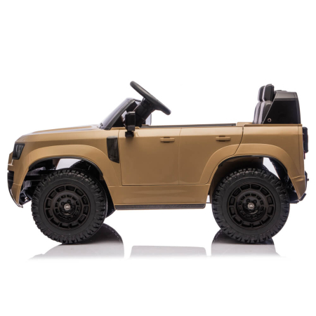 Masinuta Electrica Copii Land Rover Defender Octa Bej, 12V, Telecomanda, EVA [2]