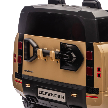 Masinuta Electrica Copii Land Rover Defender Octa Bej, 12V, Telecomanda, EVA [1]