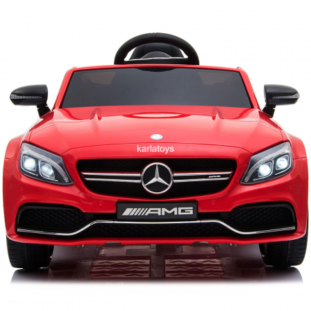 Masinuta electrica copii Mercedes C63S 12V cu Radiotelecomanda si roti din spuma [2]
